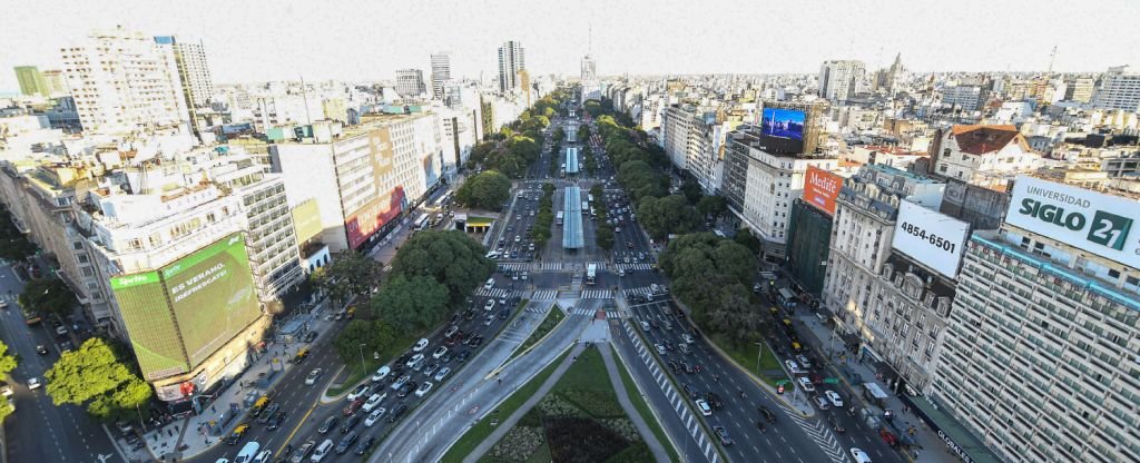 Vista panorámica desde el mirador Obelisco Buenos Aires