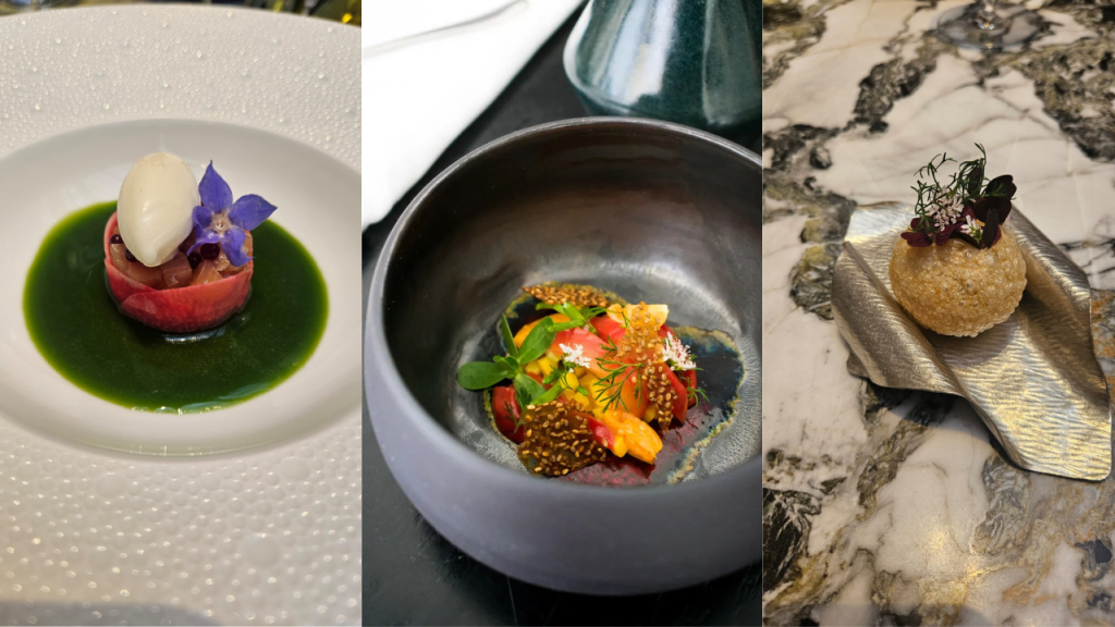 Plato del menú degustación de Quintonil, alta cocina mexicana contemporánea.